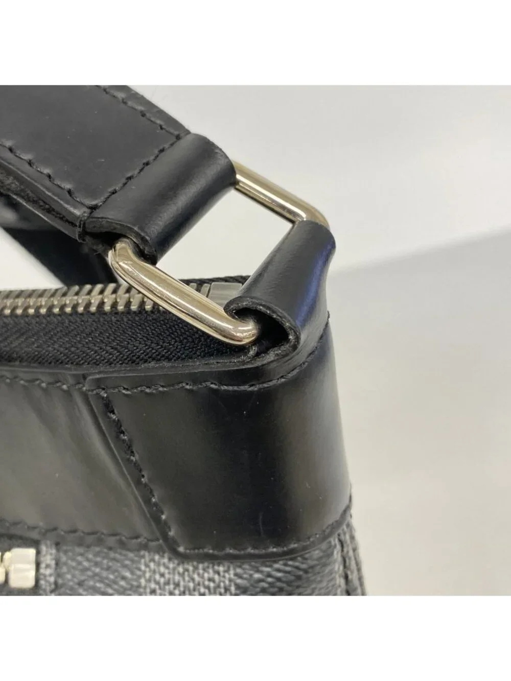 Louis Vuitton Shoulder Bag Damier Graphite Mick PM Black